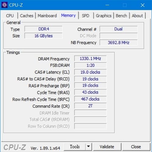 46 Lenovo Y530 CPU-Z 記憶體狀態_