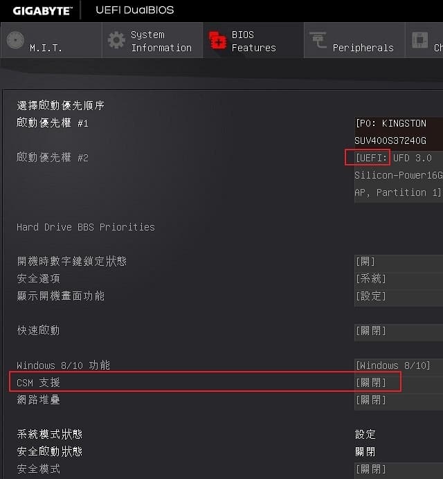 04 SSD 4K 對齊 WIN10的效能差異 BIOS CSM