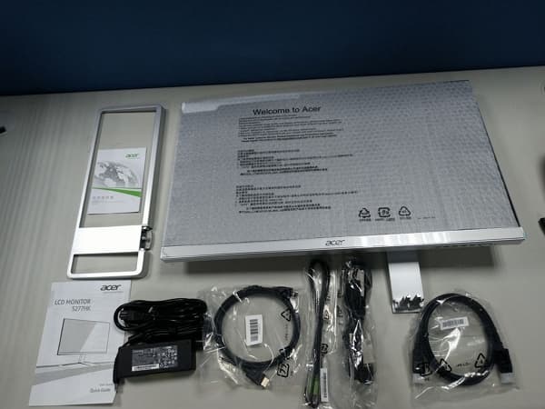 05 Acer 4K螢幕 S277HK 27型 IPS 4K2K 無邊框電腦螢幕 配件