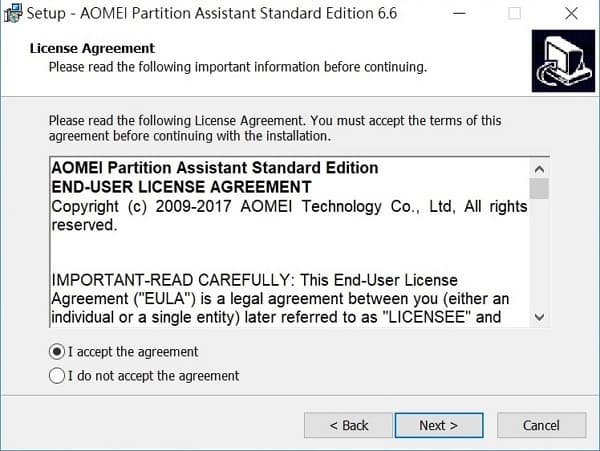 06 Acer Swift 5 SF514-52T 磁碟分割 接受合約
