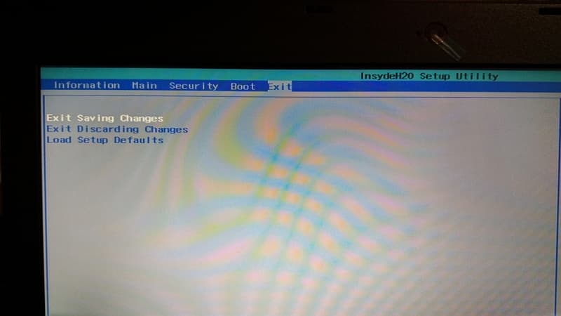 12 Acer E5 475G 重灌 Windows 10 BIOS Exit page