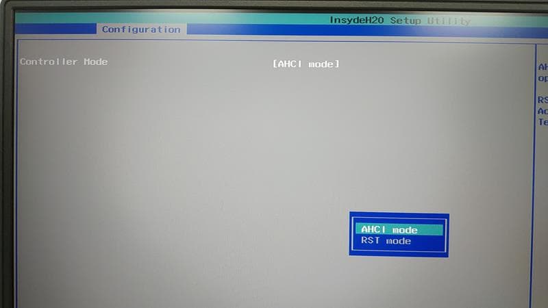 25 BIOS 選單 Configuration  page Storage Lenovo Y530
