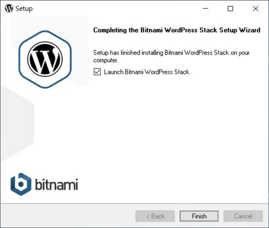 15 Bitnami WordPress installing step 11