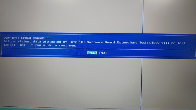 28 BIOS 選單 Security  page EPOCH Lenovo Y530