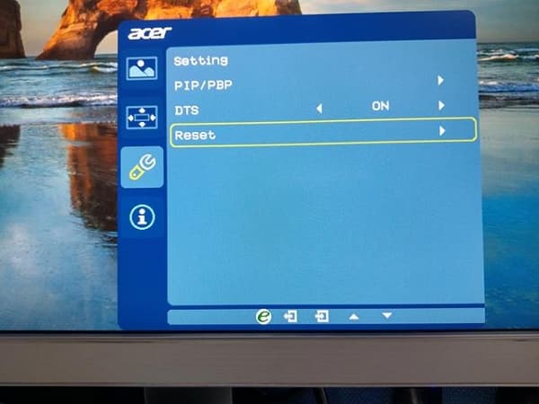 35 Acer S277HK OSD Setting reset