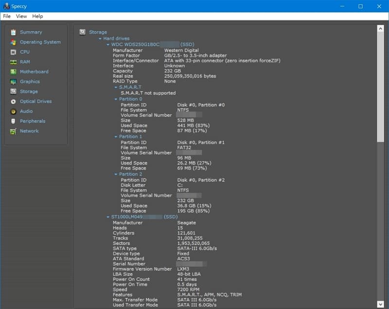 36 BIOS 選單與筆電效能測試 Lenovo Y530  Speccy 硬碟資訊