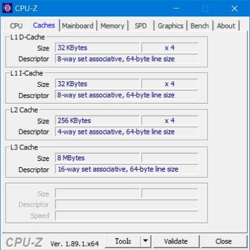 44 Lenovo Y530  CPU-Z CPU快取記憶體