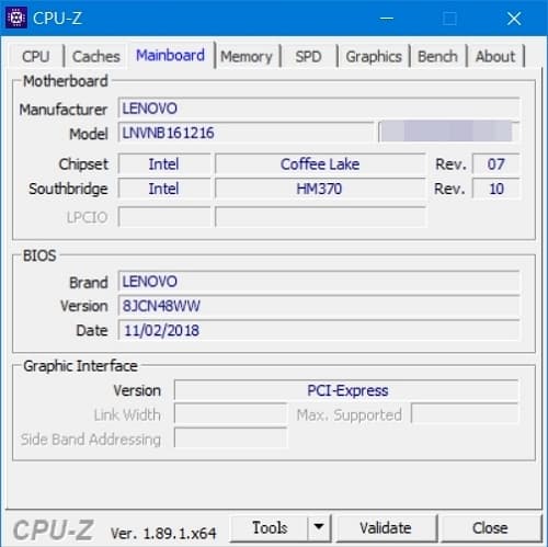 45 Lenovo Y530  CPU-Z BIOS 版本