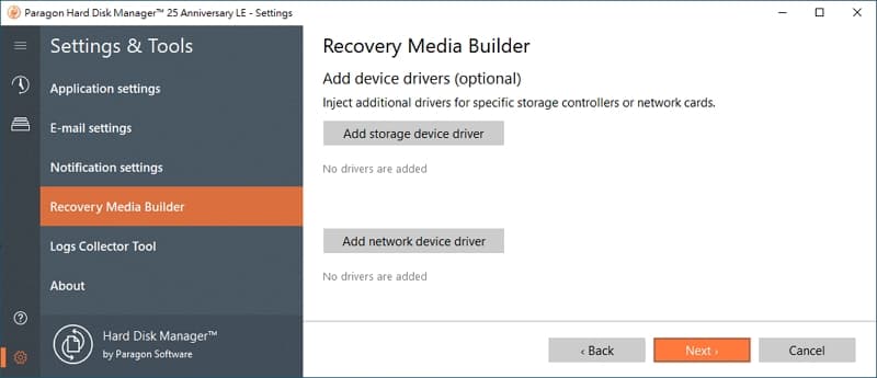 U0716-16-windows-備份-軟體-Paragon-Hard-Disk-Manager-create-recovery-media-add-device-driver