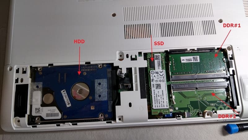 重灌 Acer E5-475G 筆電 Windows 10 的步驟 5 04 Acer E5 475G 重灌 Windows 10 安裝記憶體、SSD與硬碟