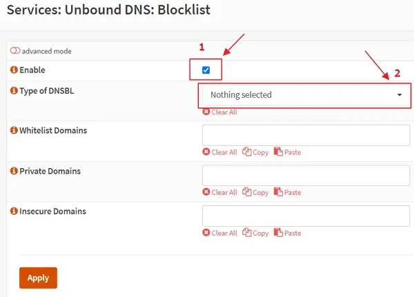 03 OPNsense Unbound DNS Blacklist example