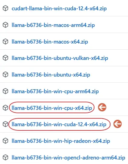 251011_02_Windows 11 AI 助理 - llama-server download from github