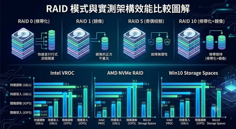 04_RAID 磁碟陣列完整指南：Intel VROC、AMD RAID 與 Storage Spaces 效能實測_1024W